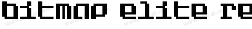 Bitmap Elite Regular字体转换